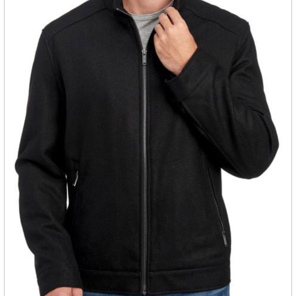 Michael Kors Wool Blend Moto Jacket